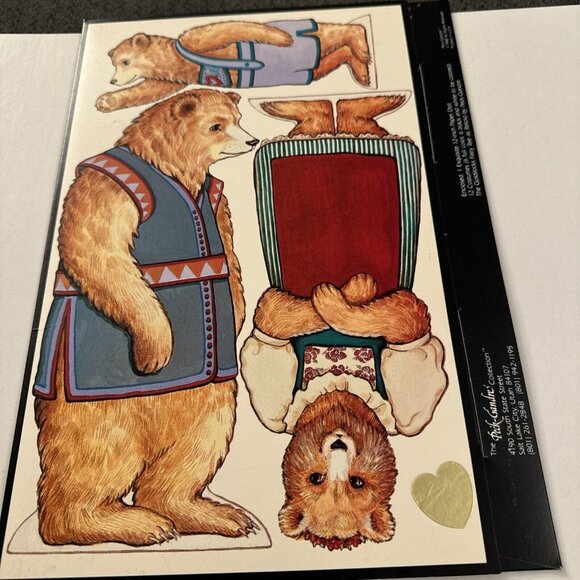 Goldilocks And The Three Bears Peck-Gandre Paper Doll Book Uncut PD3 - Picture 2 of 2